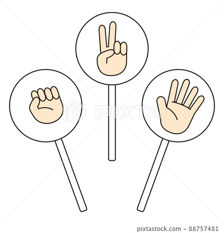 石頭剪刀布手套裝 石頭剪刀布手套裝 88757481