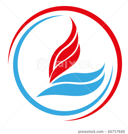 Flame, Water Drop, Plumber, Repairman, Installer, Logo Flame, Water Drop, Plumber, Repairman, Installer, Logo 88757680