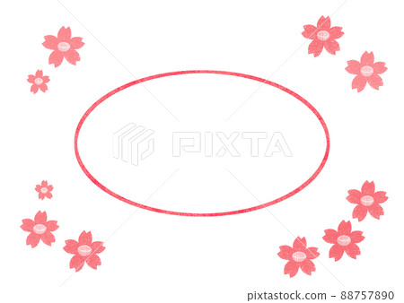 Cherry blossom frame oval 3 Cherry blossom frame oval 3 88757890