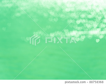 Background material Heart pattern reflection Green system Fine pattern 88758368
