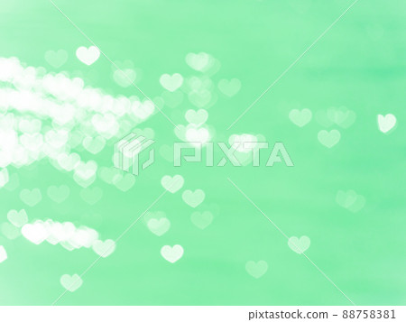 Background material Heart pattern reflection Green system Fine pattern Background material Heart pattern reflection Green system Fine pattern 88758381