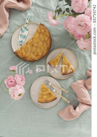 Traditional Italian Easter cake pastiera napoletana 88759742