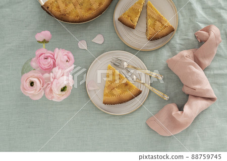 Traditional Italian Easter cake pastiera napoletana 88759745
