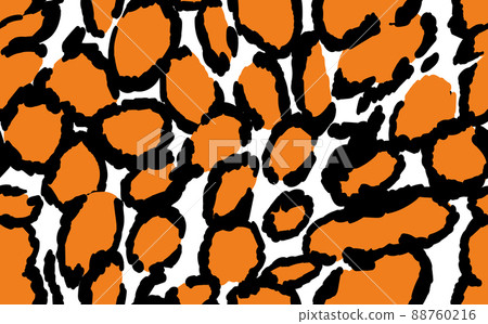 Abstract modern cow fur seamless pattern. Animals trendy background. Black and white decorative vector illustration for print, card, postcard, fabric, textile. Modern ornament of stylized skin Abstract modern cow fur seamless pattern. Animals trendy background. Black and white decorative vector illustration for print, card, postcard, fabric, textile. Modern ornament of stylized skin 88760216