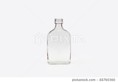 Isolated clear glass bottle white background with clipping path. Isolated clear glass bottle white background with clipping path. 88760360