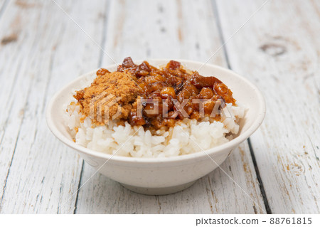 中國肉飯，簡單的背景，情緒，台灣小攤，台灣美食，肉 88761815