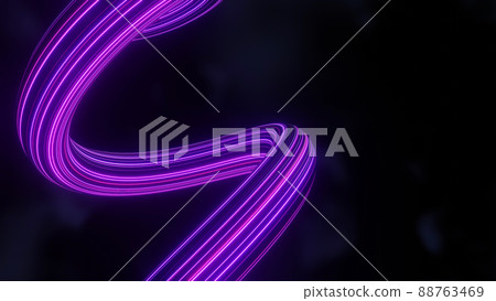 3d render of flash neon and light glowing on dark scene. Speed light tunnel through the city or urban. Technology internet of future network. Sci fiction of hyperspace interstellar travel. 3d render of flash neon and light glowing on dark scene. Speed light tunnel through the city or urban. Technology internet of future network. Sci fiction of hyperspace interstellar travel. 88763469