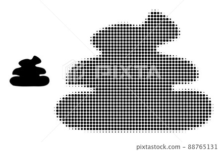 Halftone Dotted Shit Icon 88765131