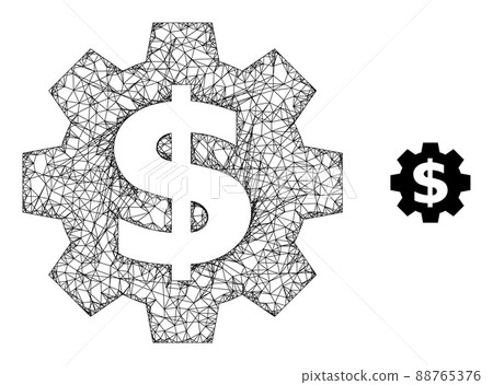 Network Mesh Financial Industry Icon Network Mesh Financial Industry Icon 88765376