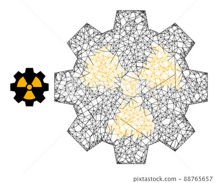 Network Mesh Radioactive Industry Icon Network Mesh Radioactive Industry Icon 88765657