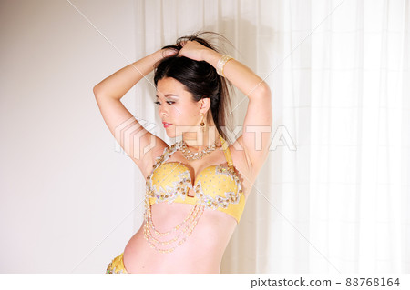 Sexy woman brushing her hair 88768164