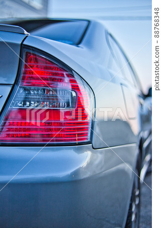 Car taillight close-up 88768348