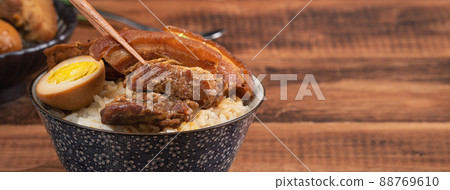 台灣 小吃 控肉飯 Braised pork belly rice 台湾風肉丼 コンロウファン 台灣 小吃 控肉飯 Braised pork belly rice 台湾風肉丼 コンロウファン 88769610