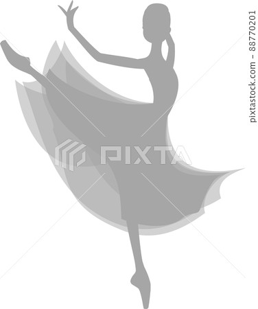 Gray silhouette ballerina amore Gray silhouette ballerina amore 88770201