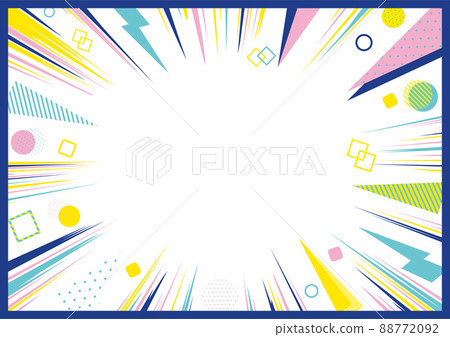 Geometric concentrated line frame Geometric concentrated line frame 88772092