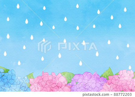 背景材料_水彩風格_繡球花 背景材料_水彩風格_繡球花 88772203
