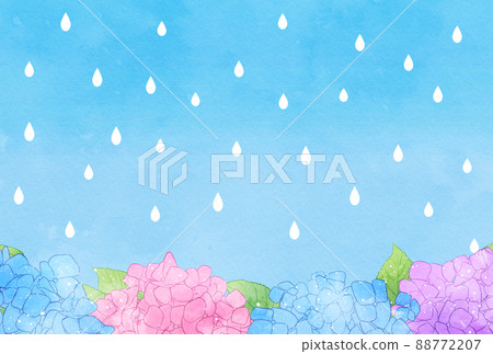 背景材料_水彩風格_繡球花 背景材料_水彩風格_繡球花 88772207