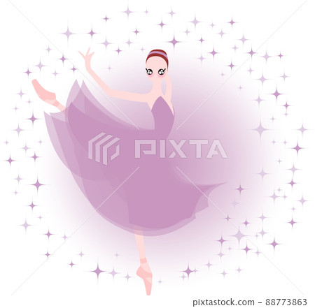 Ballerina Amore in a lilac costume Ballerina Amore in a lilac costume 88773863