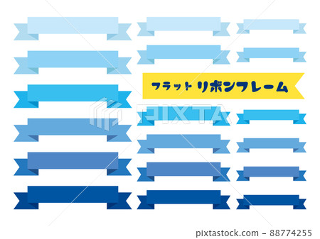 扁絲帶圖標框架集 03 扁絲帶圖標框架集 03 88774255