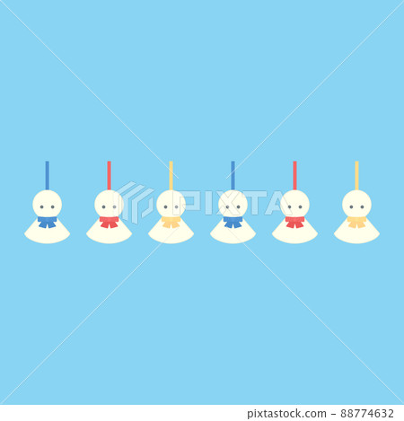 Simple and cute illustration of Teru Teru Bozu 88774632