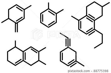 Illustration of chemical formula expressing cell junction 88775398