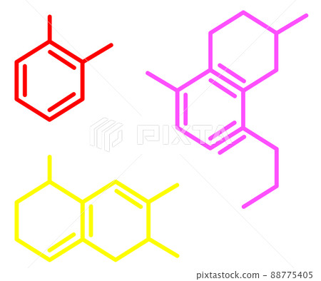 Illustration of chemical formula expressing cell junction Illustration of chemical formula expressing cell junction 88775405
