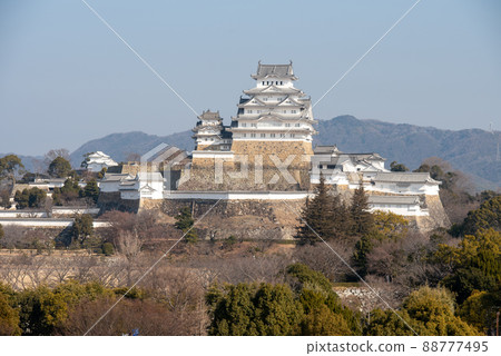 Beautiful scenery of Himeji Castle, a national treasure 88777495