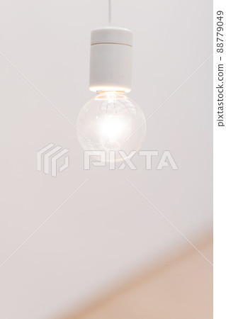 Shining bare light bulbs, bright round glass light bulbs, 88779049