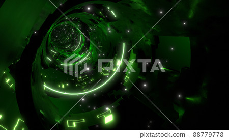 Tunnel VJ Ring Club Event Disco Green [There is another Ver] 88779778