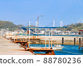 Onomichi Suido coast and Onomichi Ohashi, scenery of the Seto Inland Sea 88780236