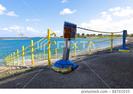 Okinawa Naha Umisora Park on the waves 88781035