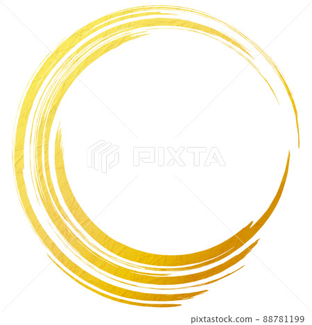Brush circle yellow Japanese paper Brush circle yellow Japanese paper 88781199