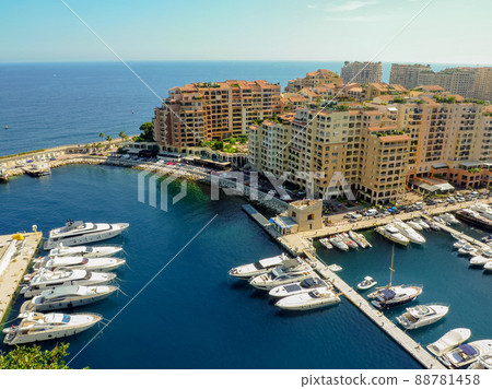 Yacht Harbor in Monte Carlo, Monaco 88781458