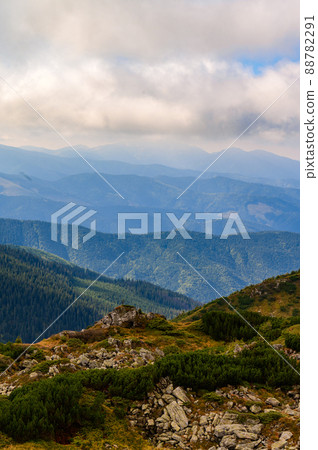Beautiful landscapes of Ukraine, Chornohirskyy Carpathian ridge Beautiful landscapes of Ukraine, Chornohirskyy Carpathian ridge 88782291