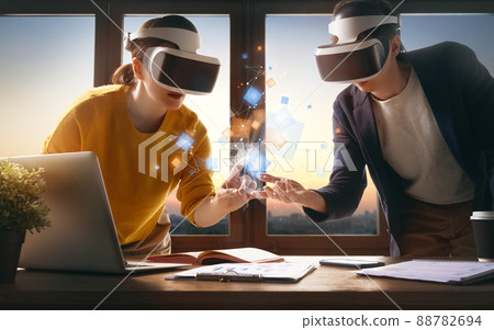 Metaverse technology concept Metaverse technology concept 88782694