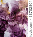 Abstract bright shiny color fluid background, hand drawn alcohol art painting with golden streaks, liquid ink technique texture for backdrop design 88782804