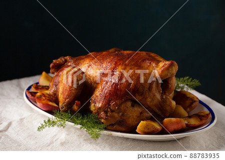 chicken with apples and herbs chicken with apples and herbs 88783935
