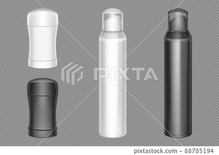 Spray and deodorant stick packaging mockup Spray and deodorant stick packaging mockup 88785194