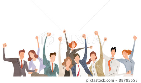 矢量圖素材：商人、歡喜、成功、人 88785555