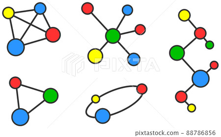Illustration of a diagram representing cell junctions 88786856