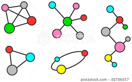 Illustration of a diagram representing cell junctions 88786857