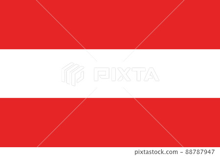 The red and white flag of Austria. 88787947
