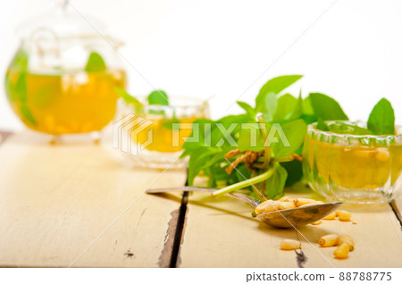 Arab traditional mint and pine nuts tea 88788775