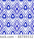ethnic blue pattern texture background 88789332
