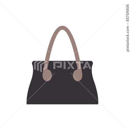 Black Handbag Template, Color Vector Illustration 88789806