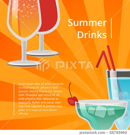 Summer Drinks Poster Fresh Summertime Cocktails Summer Drinks Poster Fresh Summertime Cocktails 88789960