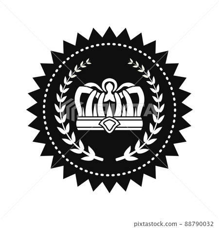 Kings Crown between Laurel Branches on Royal Seal 88790032