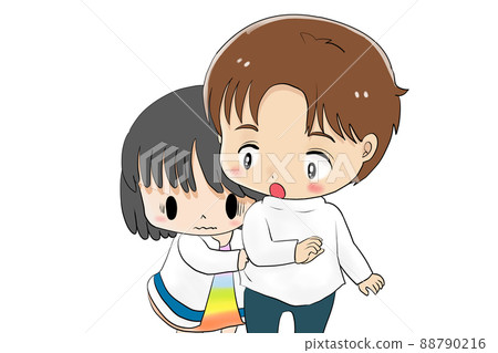 躲在後面的女孩 88790216