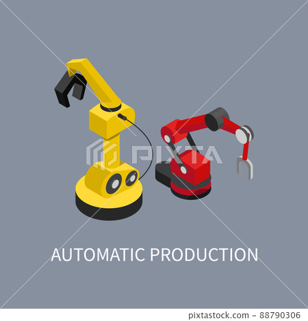 Automatic Production Abstract Factory Illustration Automatic Production Abstract Factory Illustration 88790306