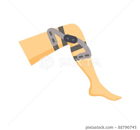 Leg Fixator for Harmed Leg Vector Illustration 88790745